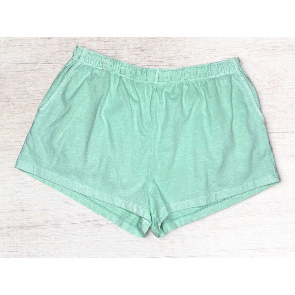American Eagle Seriously Lived In Drawstring Shorts Size XL Green Pockets Lounge